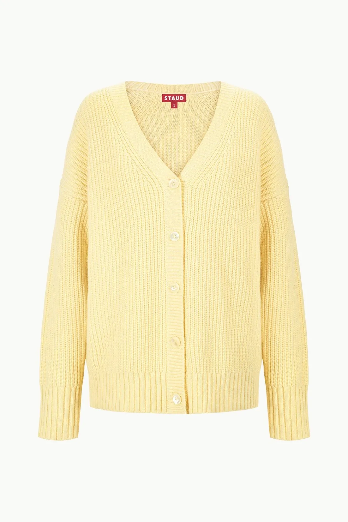 Best Sellers|Knits<STAUD MATILDA CARDIGAN LEMON DROP LEMONDROP