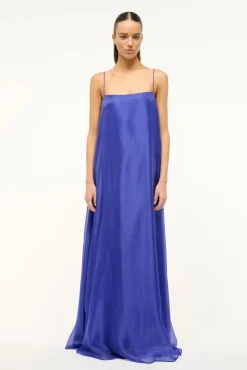 The Evening Edit|Dresses<STAUD MAXI DELFINA DRESS   VIOLET