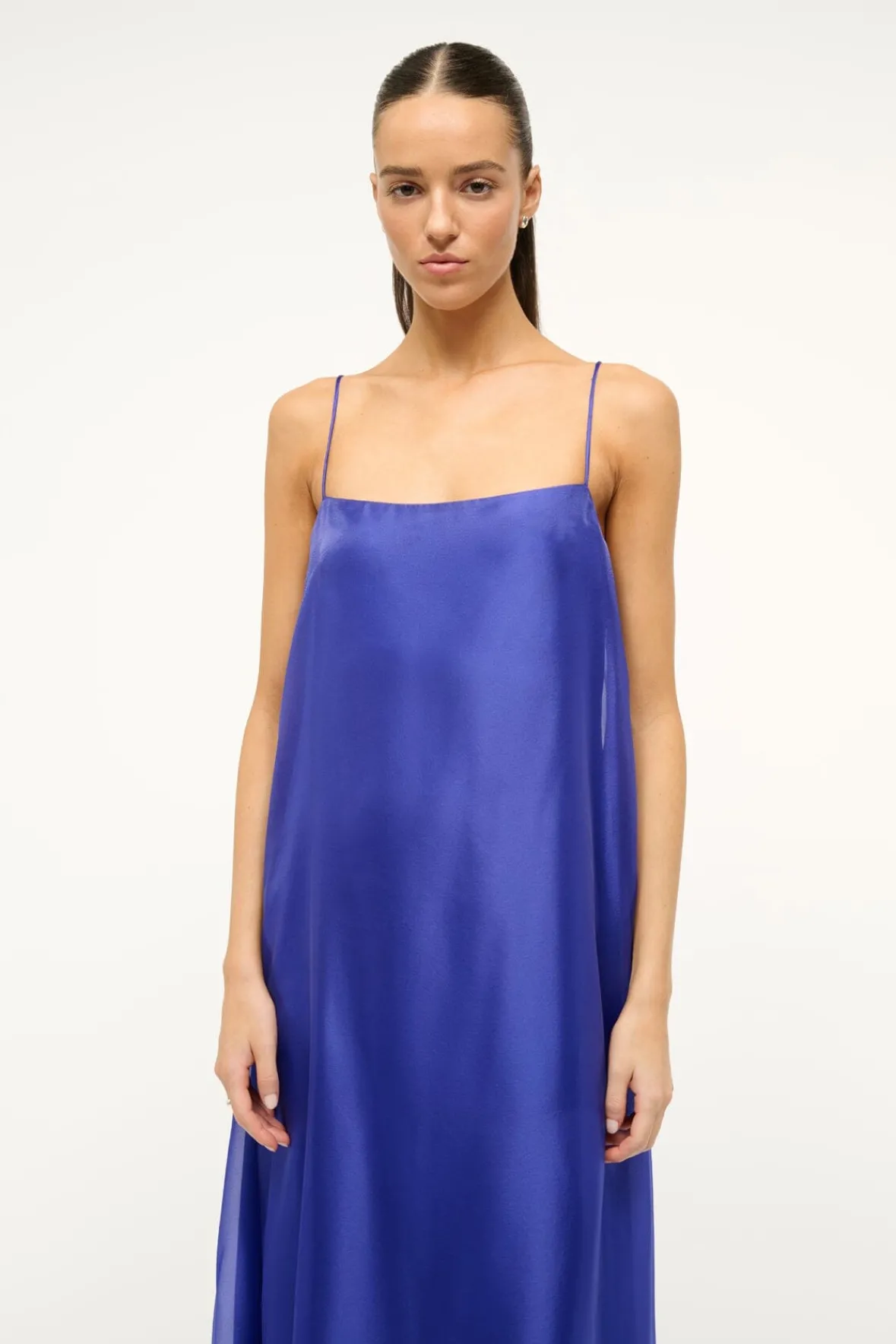 The Evening Edit|Dresses<STAUD MAXI DELFINA DRESS VIOLET