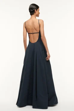 The Evening Edit|Dresses<STAUD MAXI JOLI DRESS   NAVY