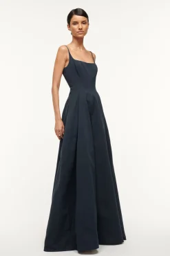 The Evening Edit|Dresses<STAUD MAXI JOLI DRESS   NAVY
