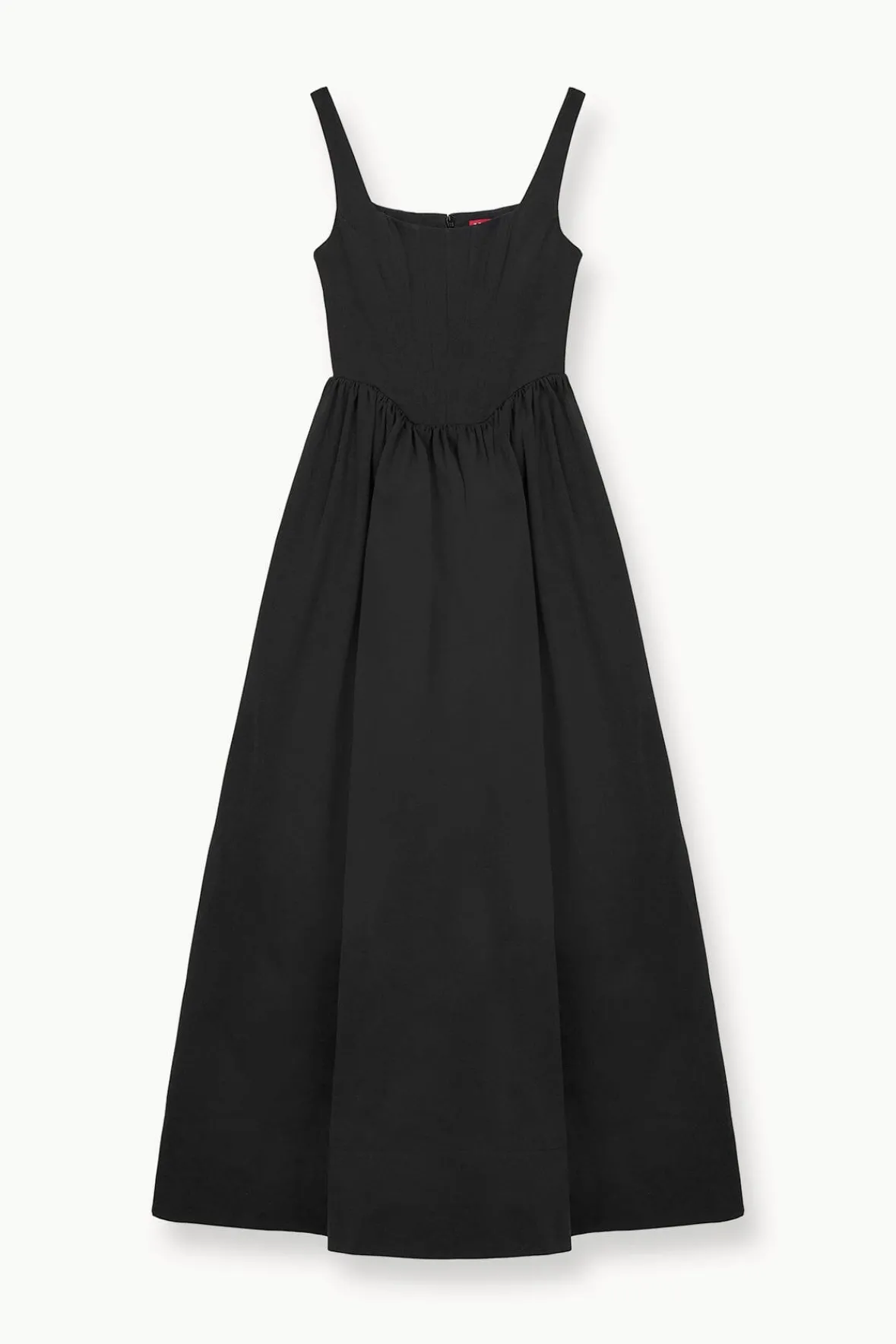 Dresses<STAUD MAXI LANDSCAPE DRESS BLACK