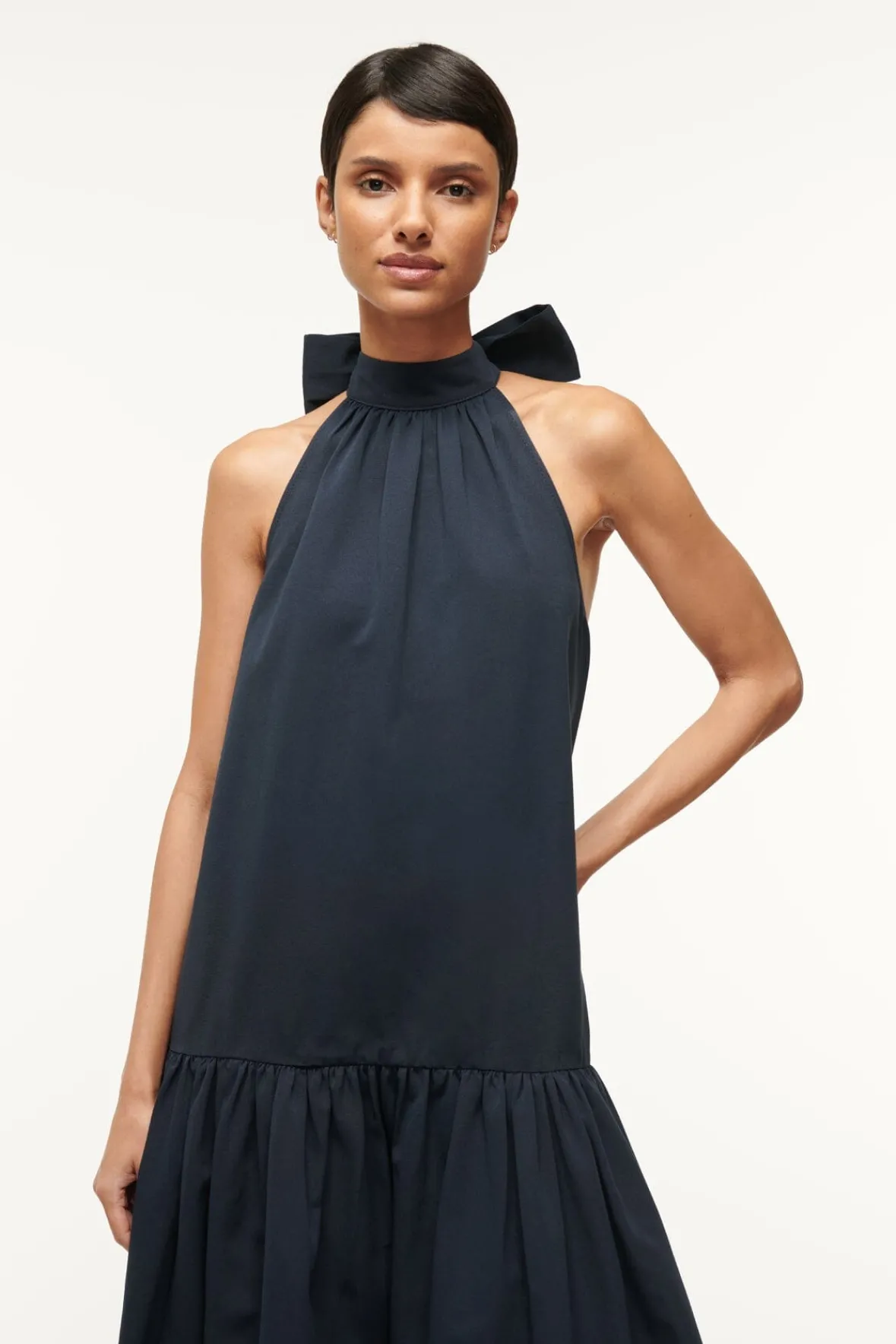 Poplin Shop|Dresses<STAUD MAXI MARLOWE DRESS NAVY
