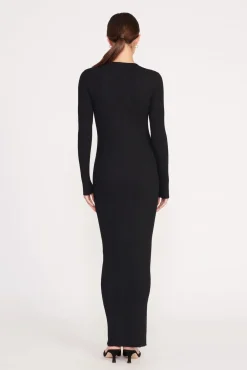 Best Sellers|Dresses<STAUD MAXI SHOKO SWEATER BLACK