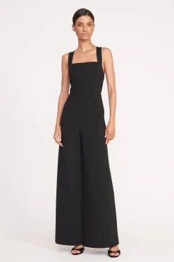 Dresses<STAUD MEKAYLA JUMPSUIT BLACK