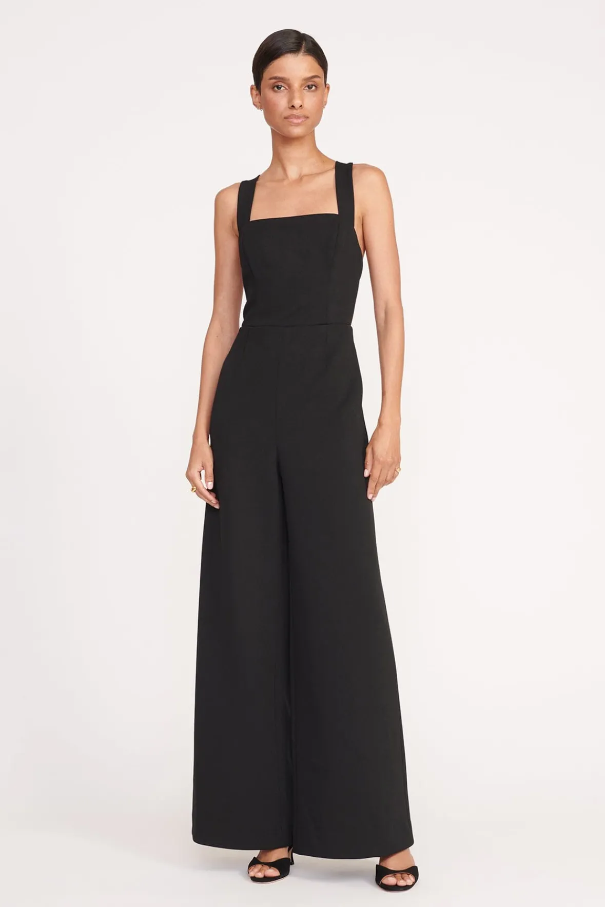 Dresses<STAUD MEKAYLA JUMPSUIT BLACK