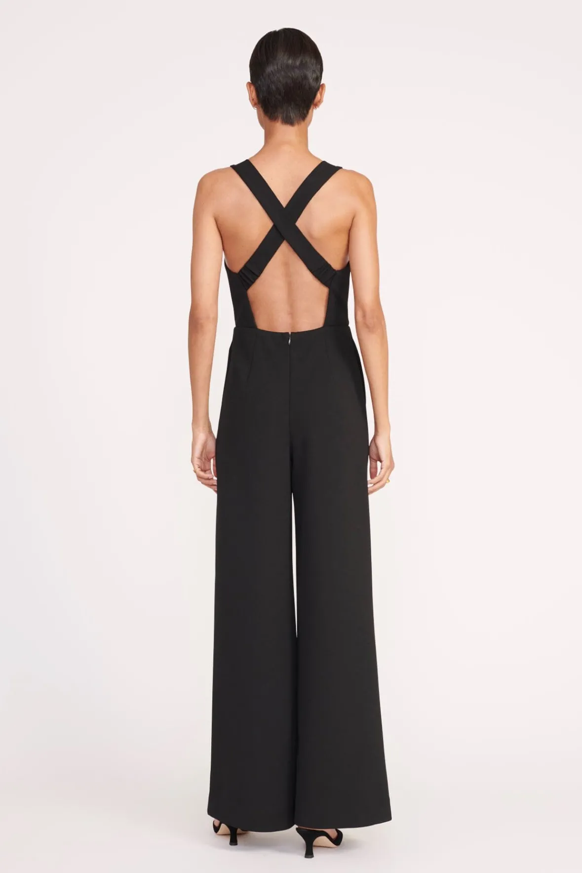 Dresses<STAUD MEKAYLA JUMPSUIT BLACK