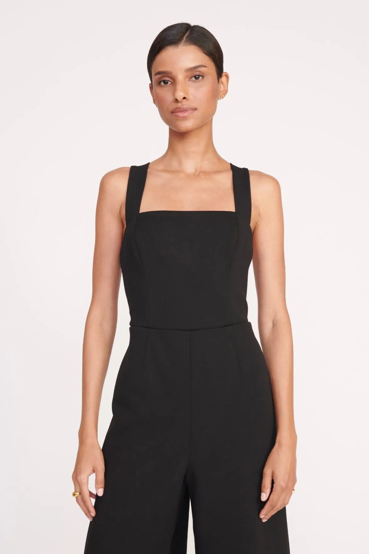 Dresses<STAUD MEKAYLA JUMPSUIT BLACK