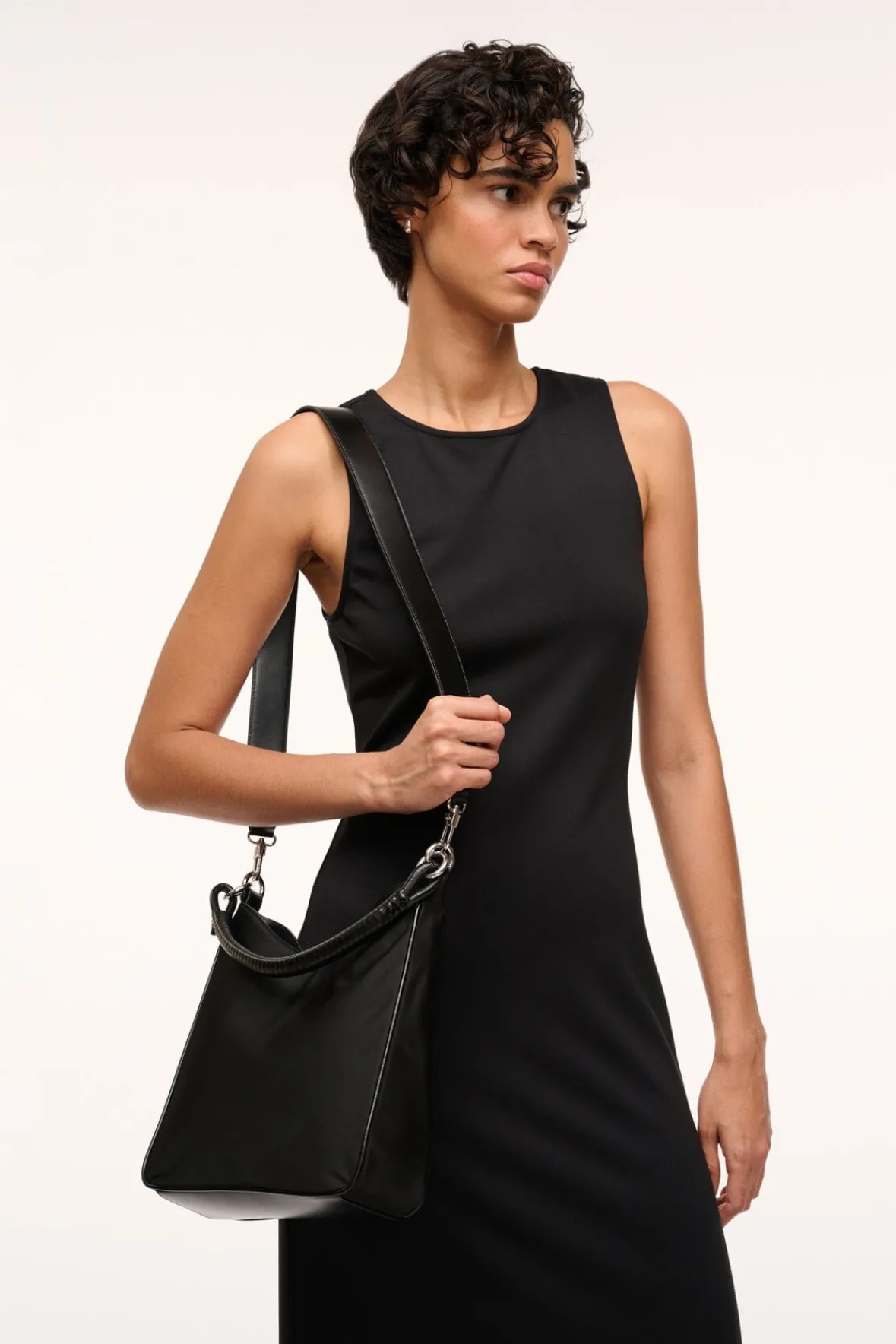 Shoulder<STAUD MEL BAG NYLON BLACK