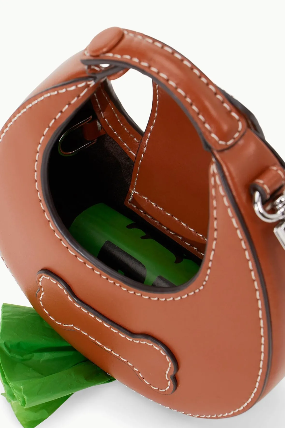 Moon|Pet Accessories<STAUD MICRO MOON POOP BAG CARRIER TAN