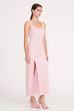 Dresses<STAUD MIDI LE SABLE DRESS  CHERRY BLOSSOM CHERRYBLOSSOM