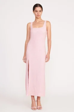 Dresses<STAUD MIDI LE SABLE DRESS  CHERRY BLOSSOM CHERRYBLOSSOM