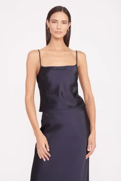 Essentials|Tops<STAUD MILES REVERSIBLE TOP NAVY