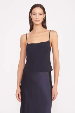 Essentials|Tops<STAUD MILES REVERSIBLE TOP   NAVY