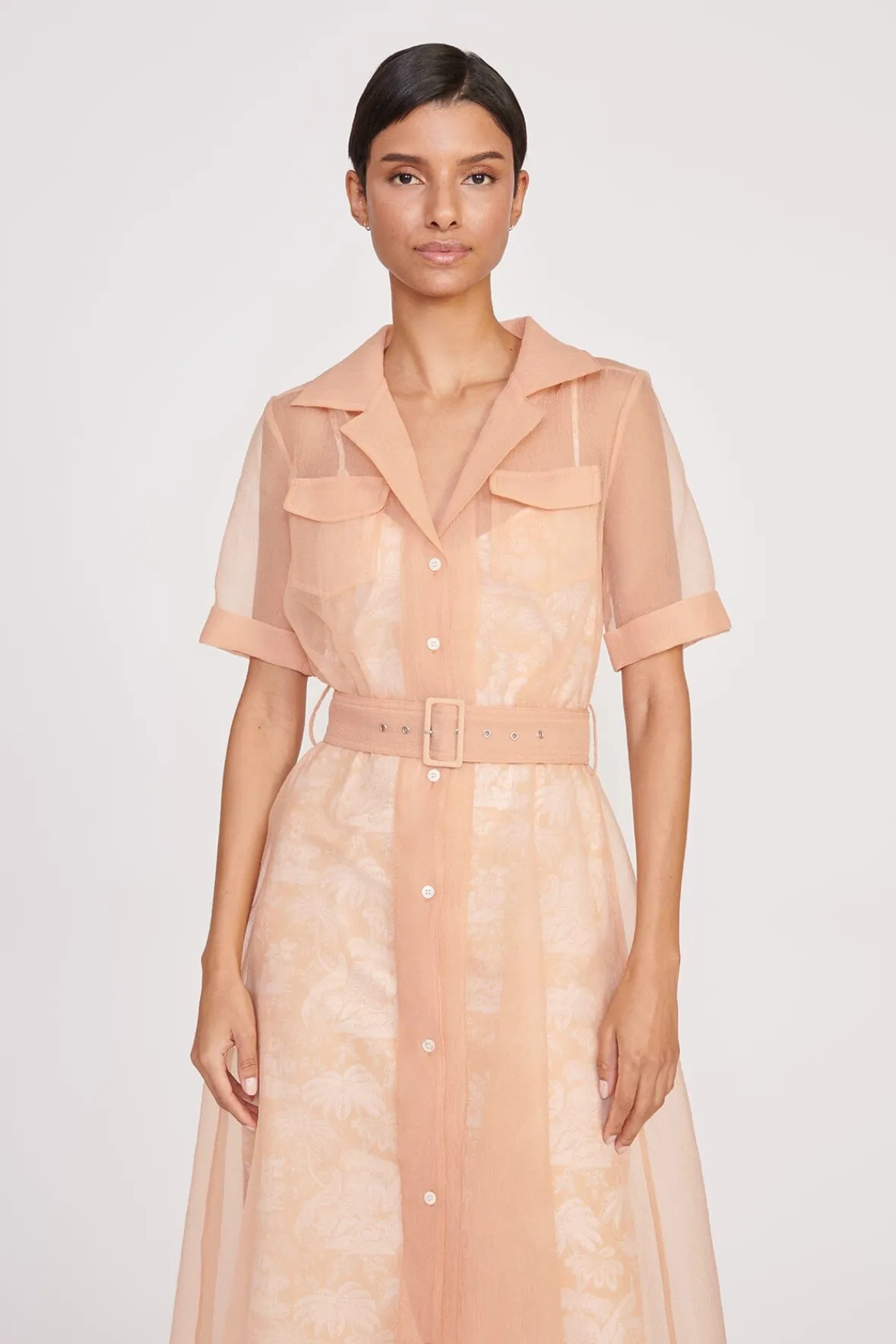 Dresses<STAUD MILLIE DRESS BEIGE IVORY TOILE BEIGEIVORYTOILE