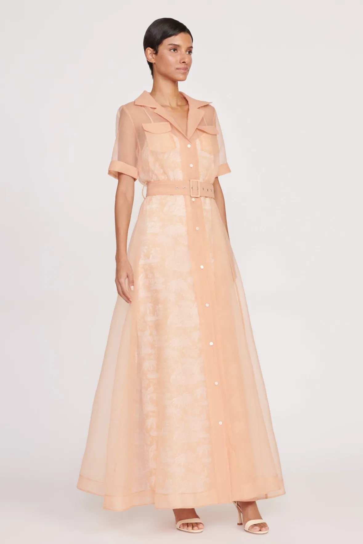 Dresses<STAUD MILLIE DRESS BEIGE IVORY TOILE BEIGEIVORYTOILE