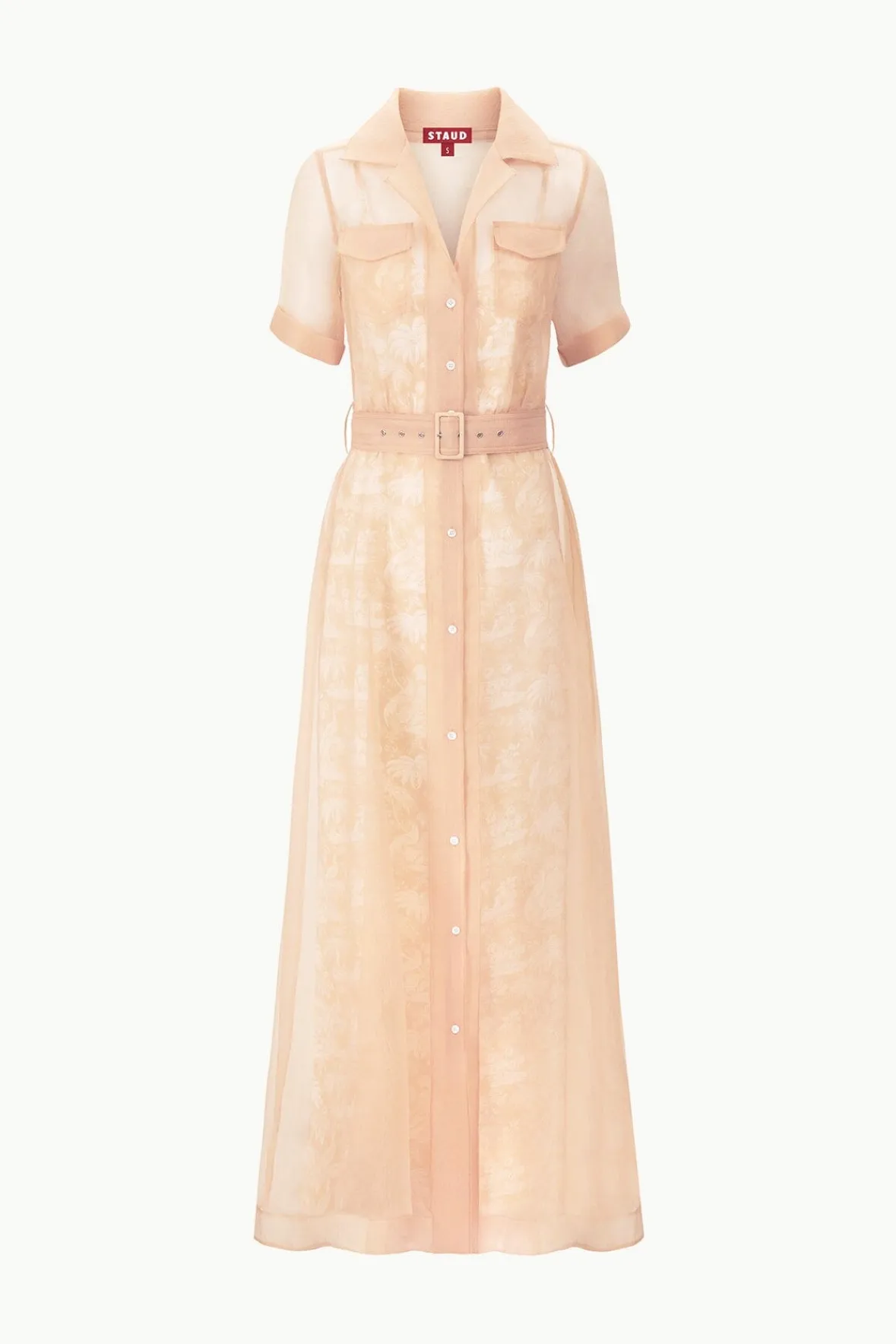 Dresses<STAUD MILLIE DRESS BEIGE IVORY TOILE BEIGEIVORYTOILE
