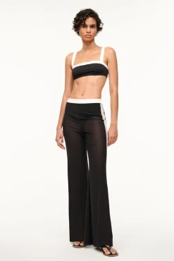 Cover-Ups<STAUD MILO COVERUP PANT  BLACK WHITE BLACKWHITE