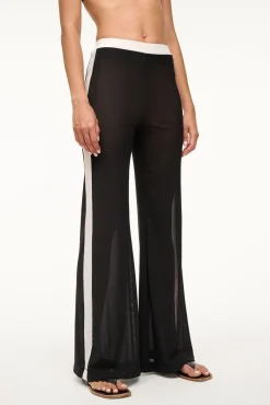 Cover-Ups<STAUD MILO COVERUP PANT  BLACK WHITE BLACKWHITE