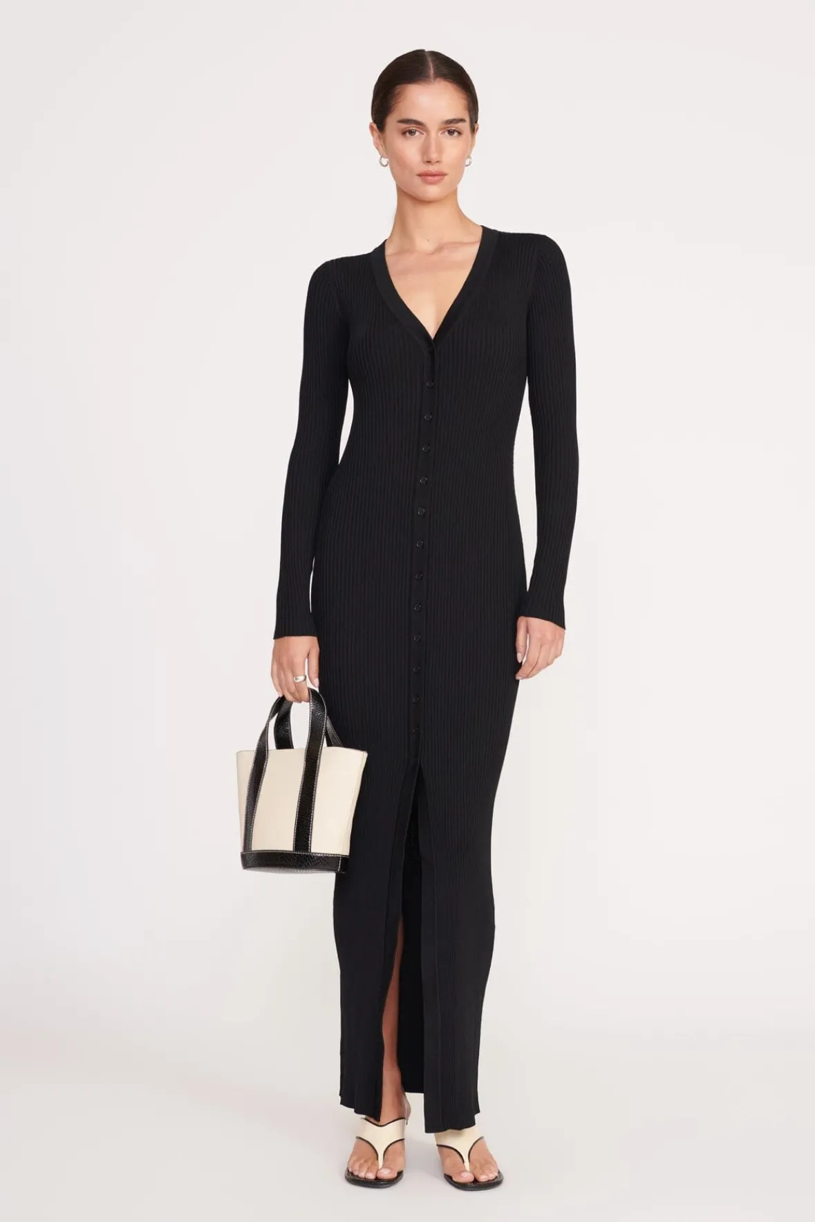 Allora|Totes<STAUD MINI ALLORA TOTE CREAM BLACK