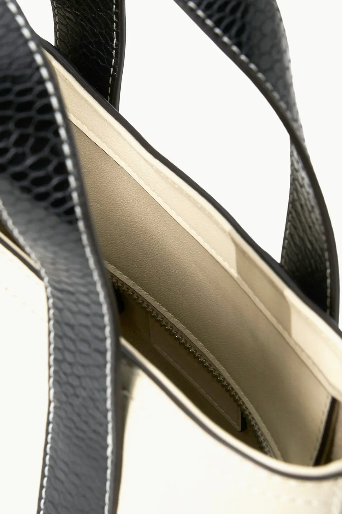 Allora|Totes<STAUD MINI ALLORA TOTE CREAM BLACK