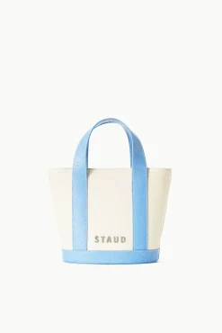 Allora|Totes<STAUD MINI ALLORA TOTE  CREAM BLUE STAUDBLUE
