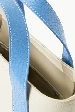 Allora|Totes<STAUD MINI ALLORA TOTE  CREAM BLUE STAUDBLUE