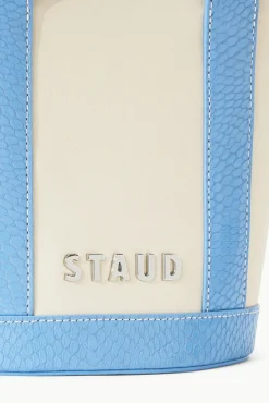 Allora|Totes<STAUD MINI ALLORA TOTE  CREAM BLUE STAUDBLUE