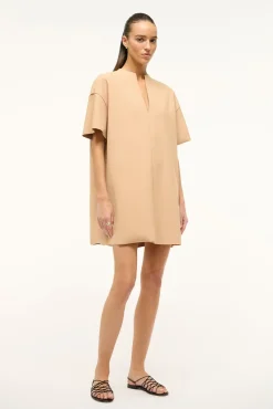 Dresses<STAUD MINI AMIGONI DRESS FAWN