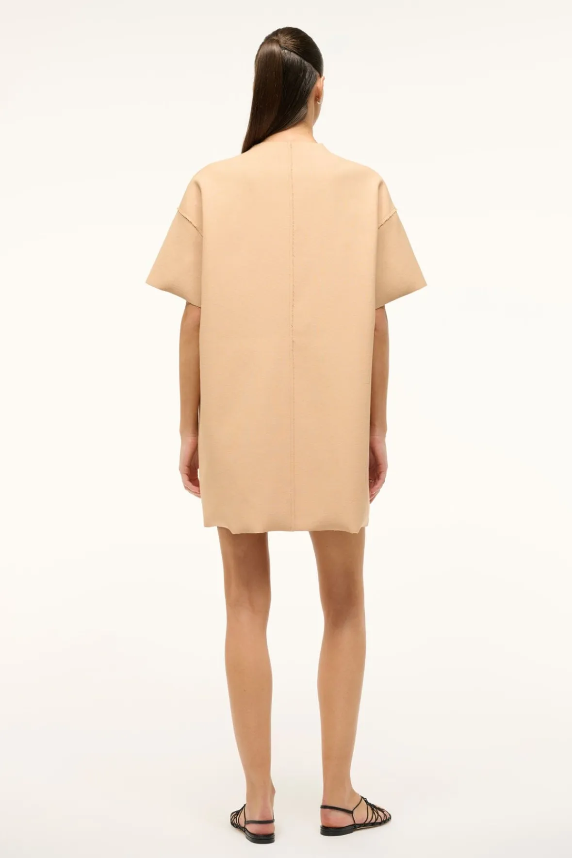 Dresses<STAUD MINI AMIGONI DRESS FAWN
