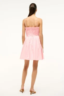 Poplin Shop|Dresses<STAUD MINI BELLA DRESS PEARL PINK PEARLPINK