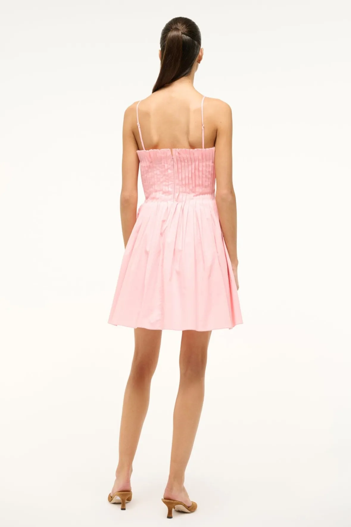 Poplin Shop|Dresses<STAUD MINI BELLA DRESS PEARL PINK PEARLPINK