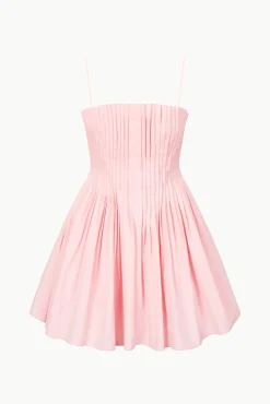 Poplin Shop|Dresses<STAUD MINI BELLA DRESS PEARL PINK PEARLPINK