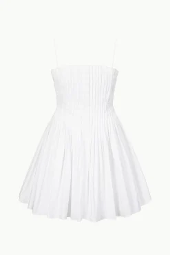 Poplin Shop|Dresses<STAUD MINI BELLA DRESS WHITE