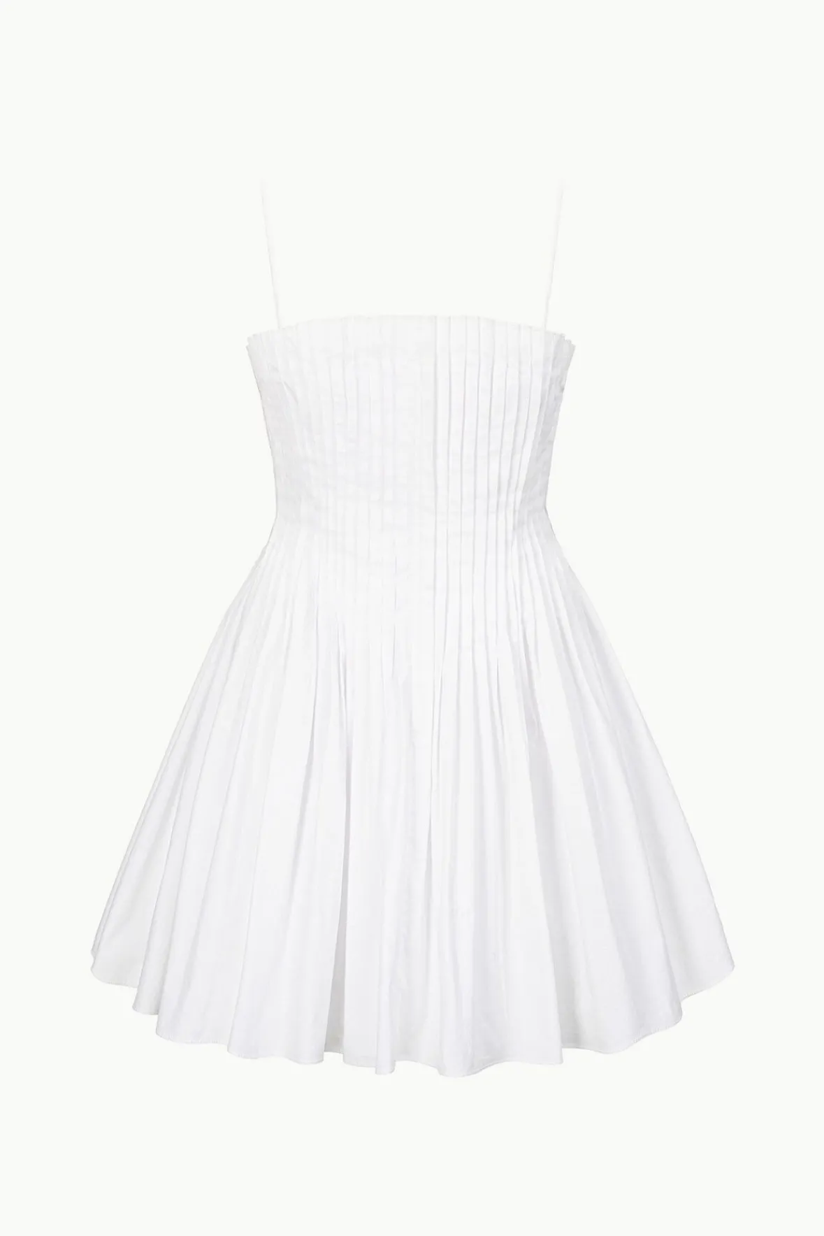 Poplin Shop|Dresses<STAUD MINI BELLA DRESS WHITE