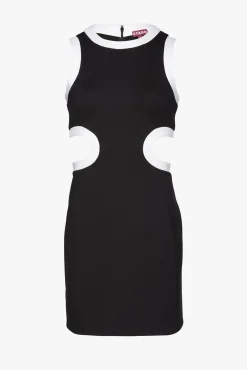 Dresses<STAUD MINI DOLCE DRESS   BLACK