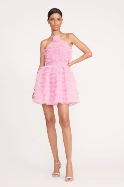 Dresses<STAUD MINI FLORIAN DRESS   TULIP