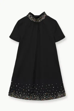 Dresses<STAUD MINI ILANA DRESS BLACK SILVER BLACKSILVER