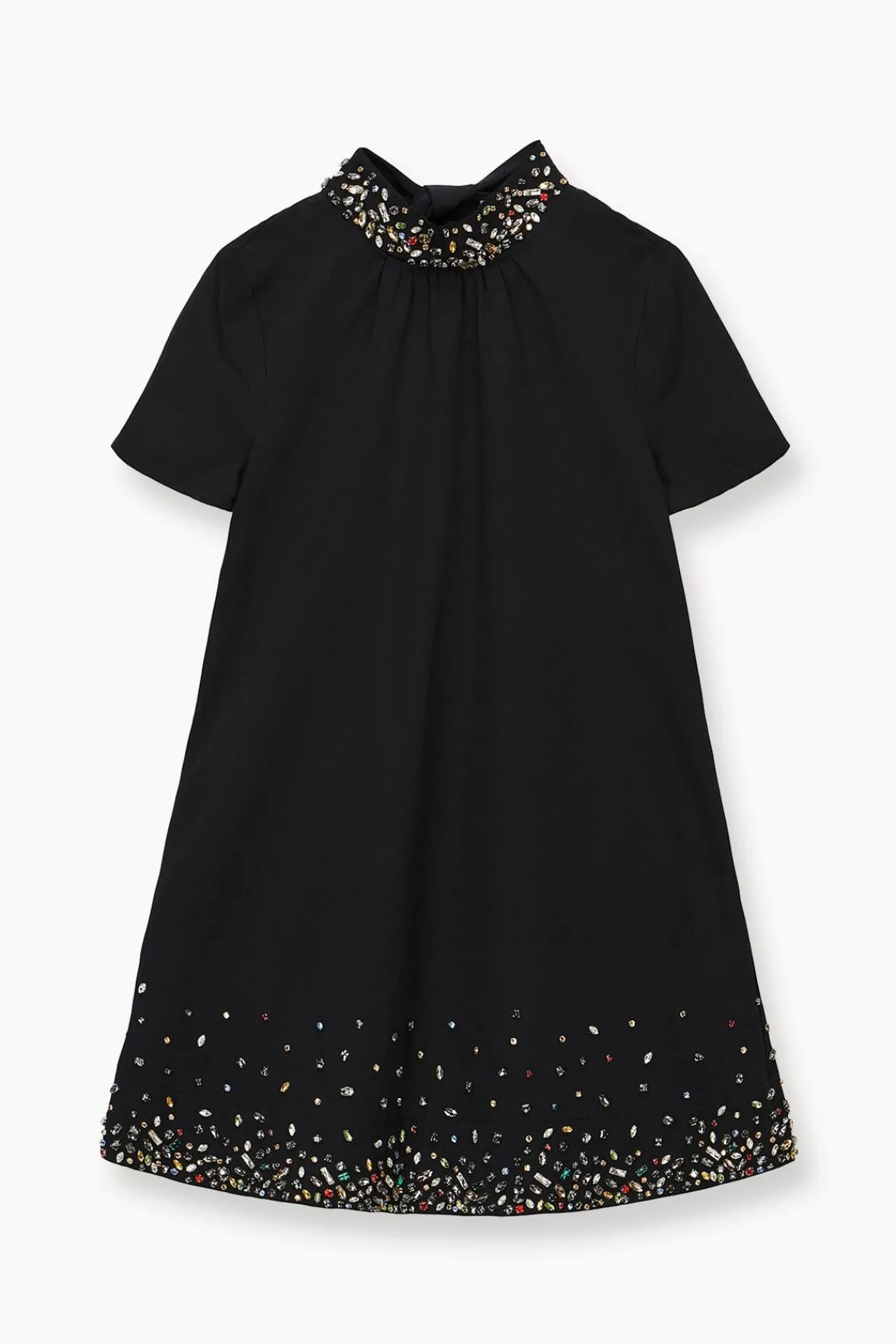 Dresses<STAUD MINI ILANA DRESS BLACK SILVER BLACKSILVER