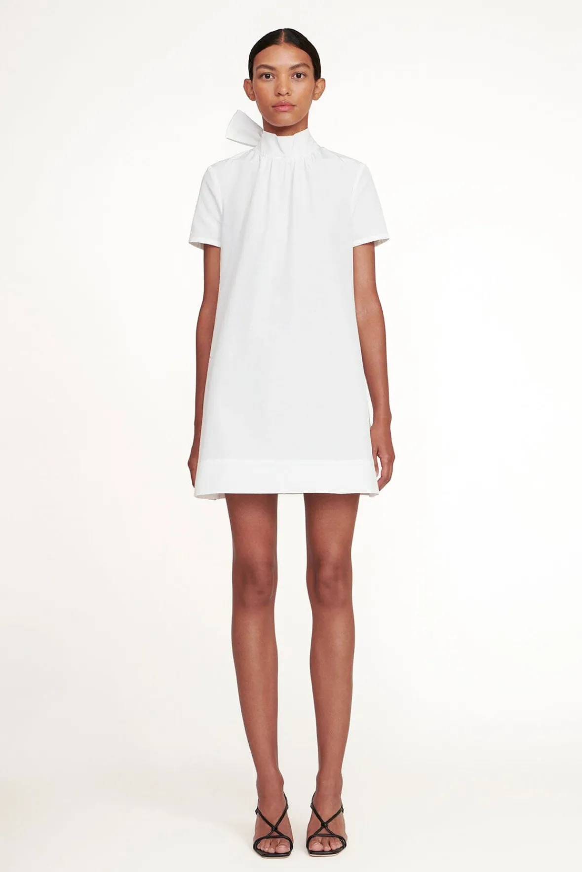 STAUD Bride|Best Sellers<STAUD MINI ILANA DRESS WHITE