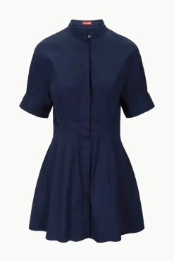 Poplin Shop|Dresses<STAUD MINI LORENZA DRESS NAVY