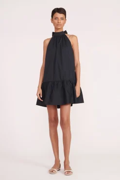 Poplin Shop|Dresses<STAUD MINI MARLOWE DRESS   BLACK