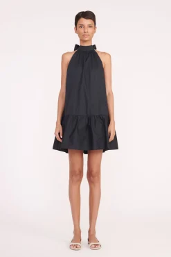 Poplin Shop|Dresses<STAUD MINI MARLOWE DRESS BLACK