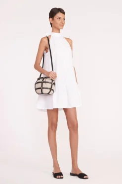 Best Sellers|Poplin Shop<STAUD MINI MARLOWE DRESS   WHITE