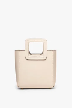 Crossbody|Totes<STAUD MINI SHIRLEY LEATHER BAG CREAM