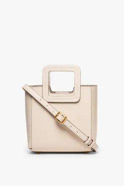 Crossbody|Totes<STAUD MINI SHIRLEY LEATHER BAG   CREAM