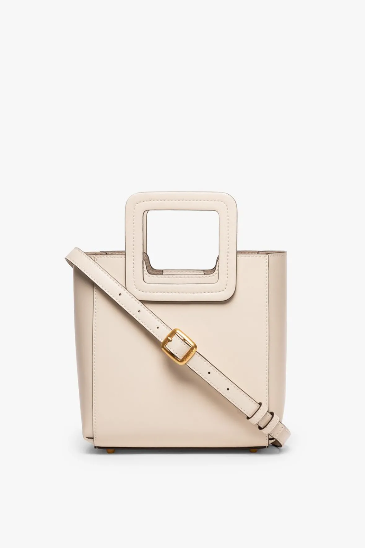 Crossbody|Totes<STAUD MINI SHIRLEY LEATHER BAG CREAM