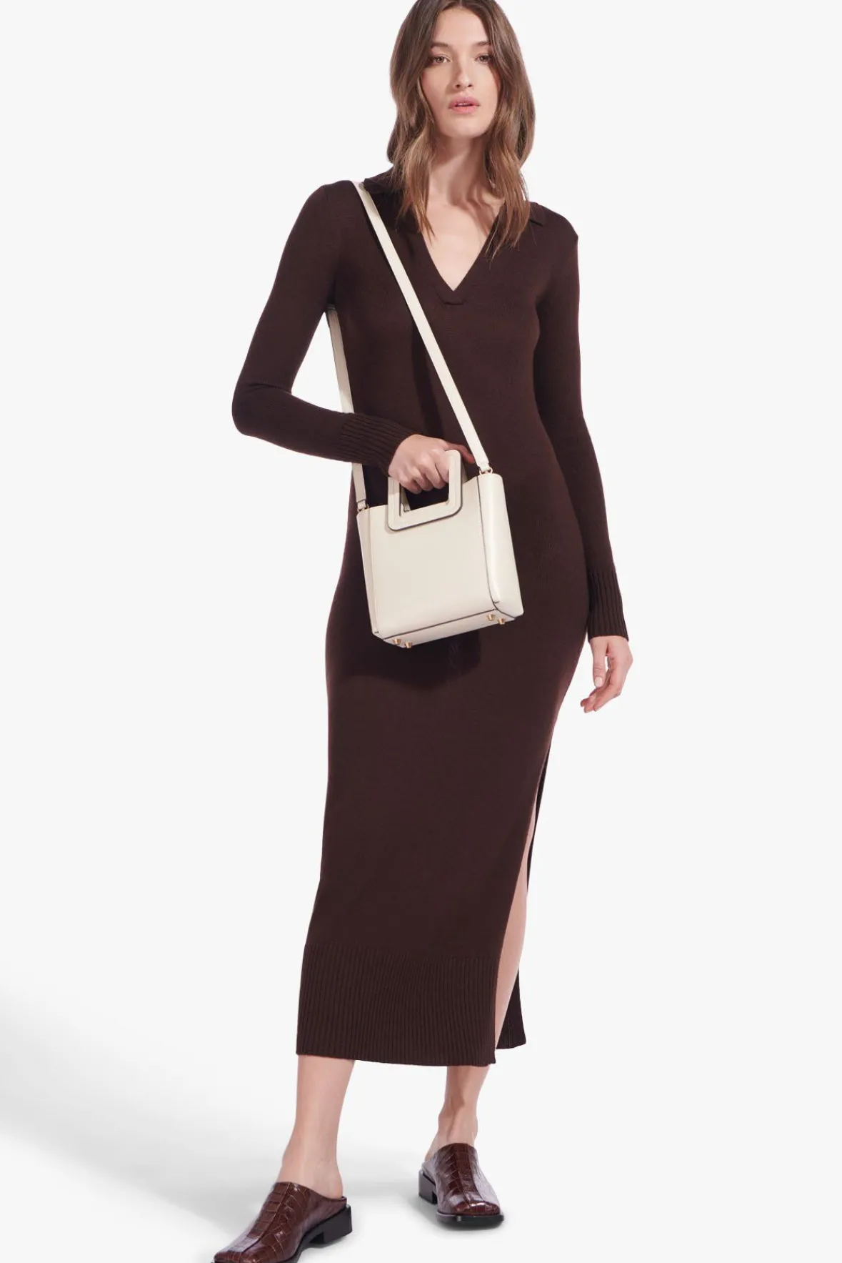 Crossbody|Totes<STAUD MINI SHIRLEY LEATHER BAG CREAM