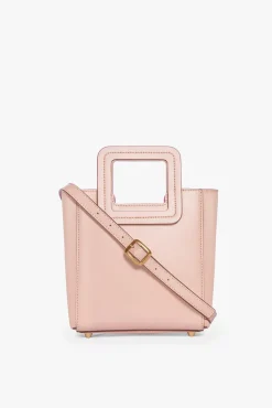 Crossbody|Totes<STAUD MINI SHIRLEY LEATHER BAG BLUSH