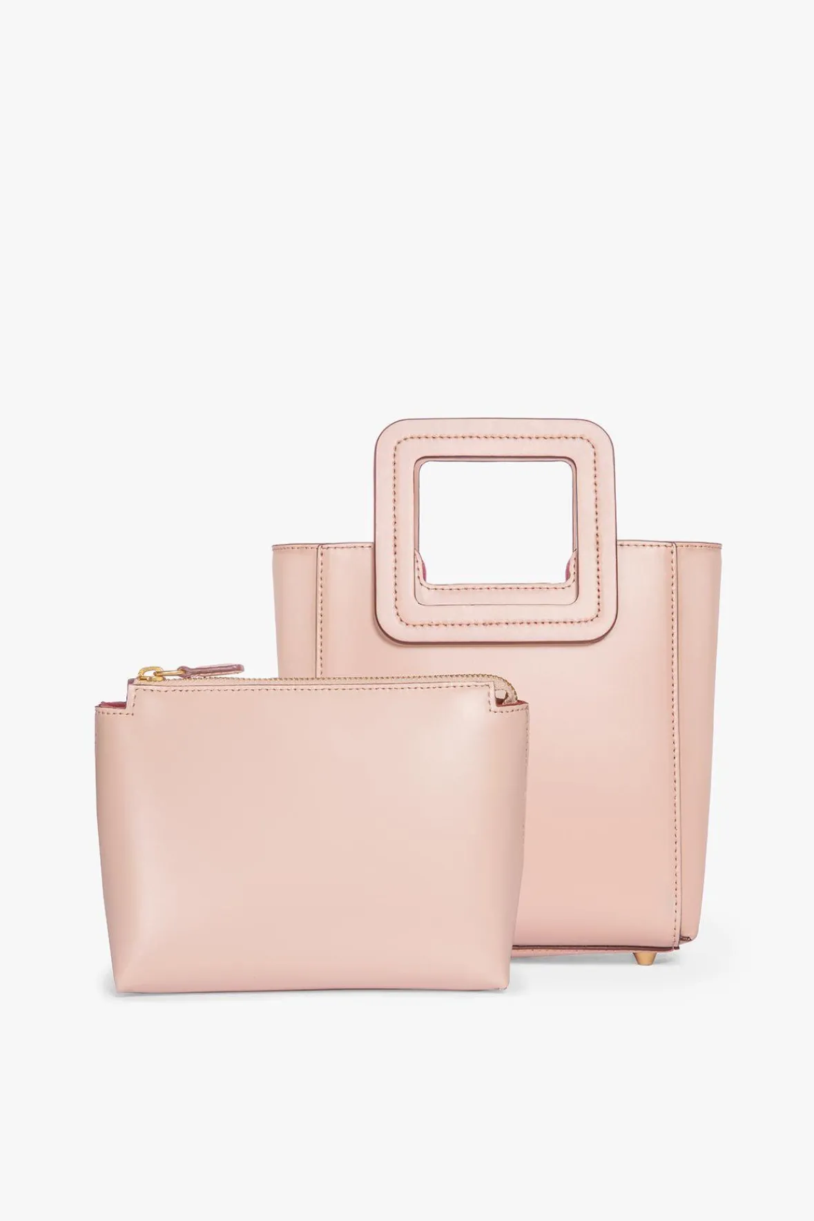 Crossbody|Totes<STAUD MINI SHIRLEY LEATHER BAG BLUSH